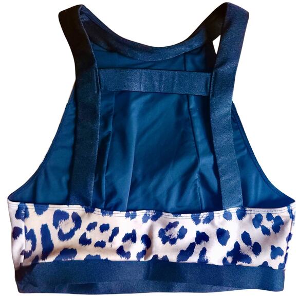 NWOT THE NOLI SHOP NOLI YOGA Cross Back Sports Bra Legging Leopard SET Women S - Picture 5 of 6